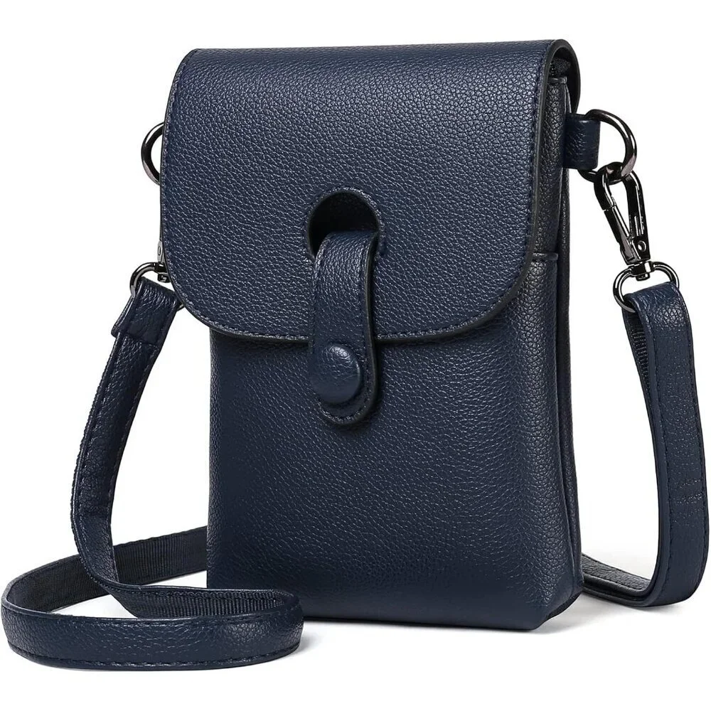 Cell Phone Purse Small Crossbody Wallet Vegan Leather Adjustable Strap